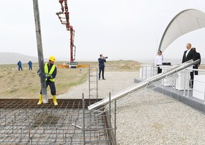 President Ilham Aliyev and First Lady Mehriban Aliyeva attend groundbreaking ceremony for Mud Volcanoes Tourism Complex