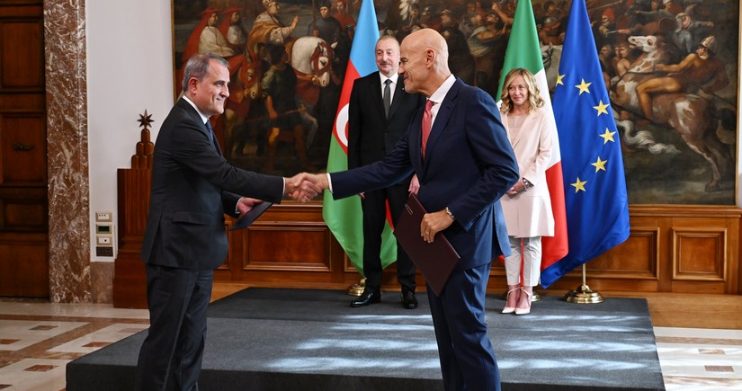 Rome hosts document exchange ceremony between Azerbaijan and Italy