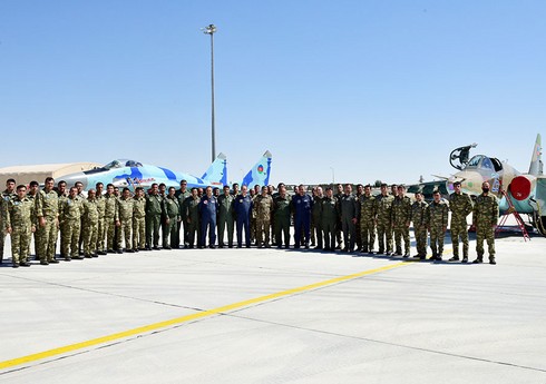 Военный атташе Азербайджана встретился с личным составом, участвующим в учениях "Сокол ТурАз - 2021"