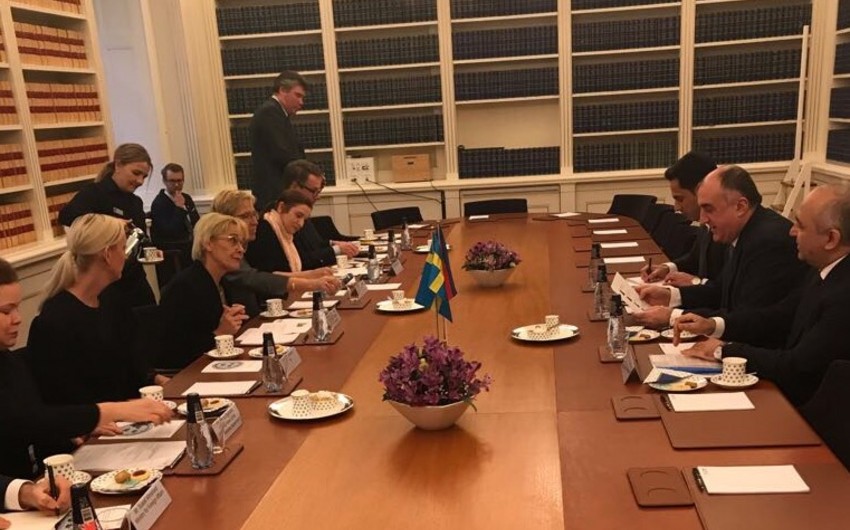 Эльмар Мамедъяров встретился с первым вице-спикером шведского парламента