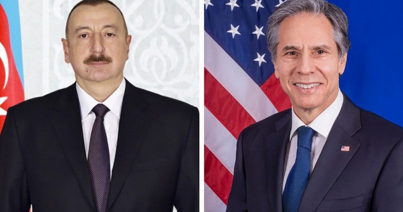 US Secretary of State phones President of Azerbaijan