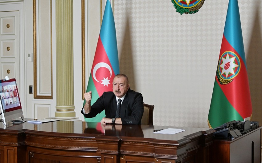 Azerbaijani president warns Armenia against revanchist attempts