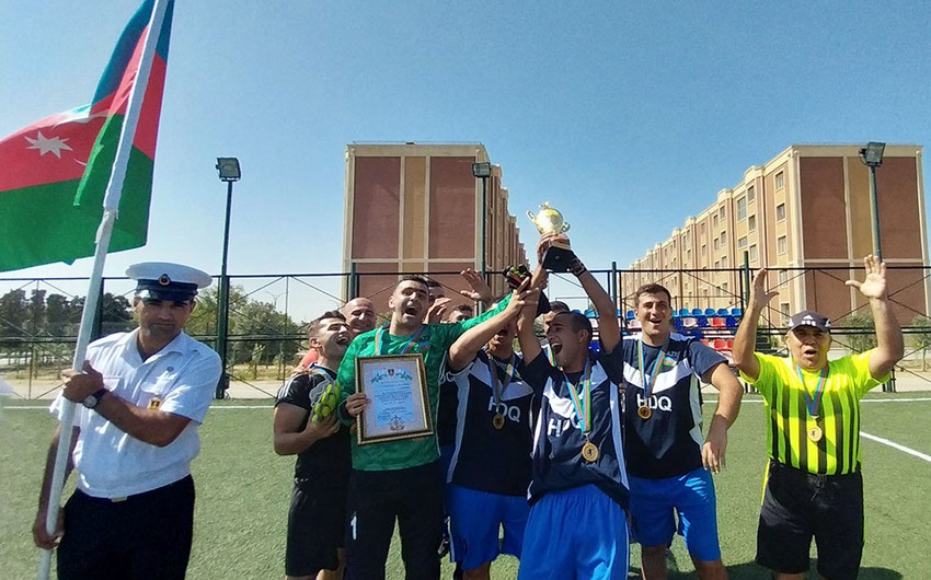 Военные моряки Азербайджана стали победителями футбольного турнира