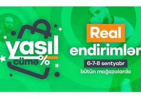 İrşadın Yaşıl cümə kampaniyası real endirimlər təklif edir: Sadəcə 3 gün məhsullara 70 %-dək endirim olacaq