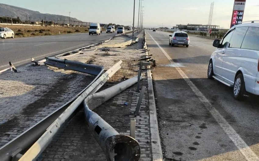 AAYDA: Eyni vaxtda və eyni ərazidə baş verən qəzalar yol təsərrüfatına ziyan vurub