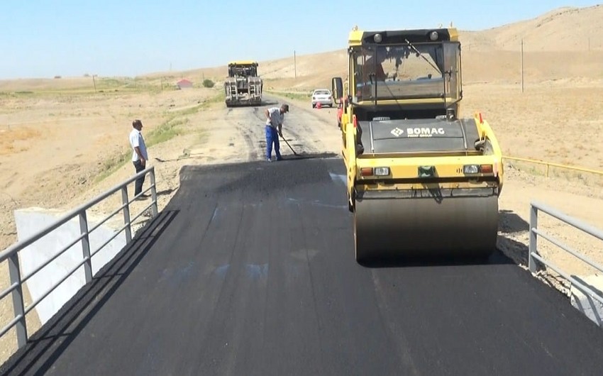 Naxçıvanda üç kəndi birləşdirən körpü yenidən inşa olunub