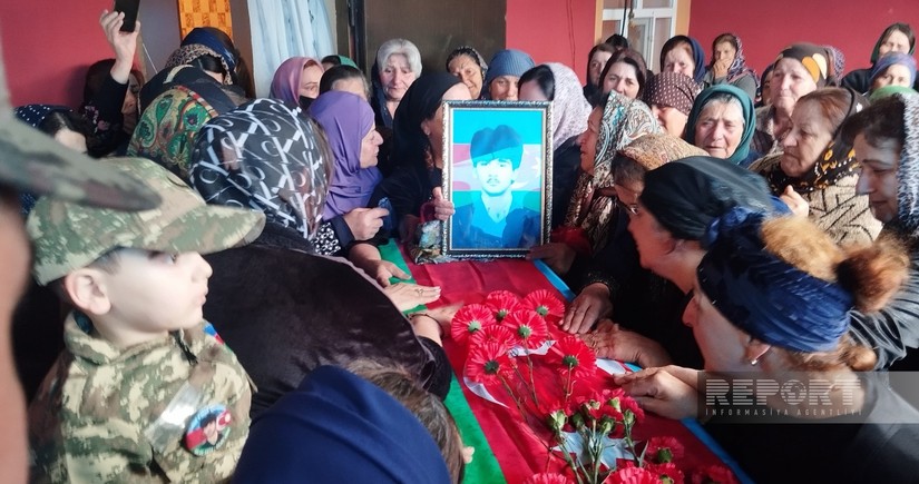 В Хачмазе прошла церемония прощания с шехидом Первой Карабахской войны