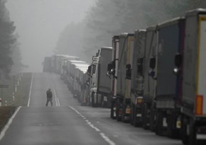 На границе Беларуси с ЕС наблюдается скопление грузовиков