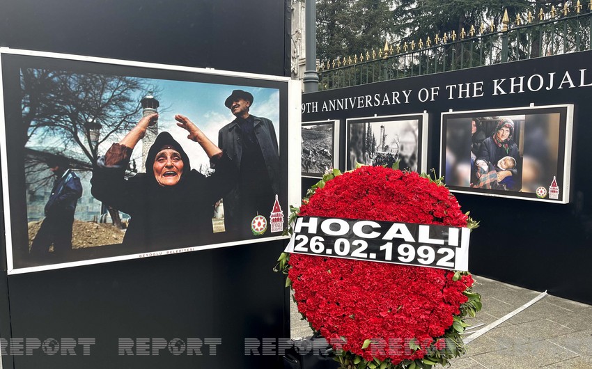İstanbulda Xocalı soyqırımının 29-cu ildönümünə həsr olunan fotosərgi açılıb