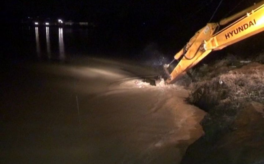 Mudslides demolished several bridges in Jalilabad, communication with the villages interrupted