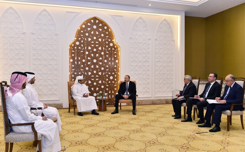 Azərbaycan Prezidenti “Qatar Petroleum”un icraçı direktoru ilə görüşüb