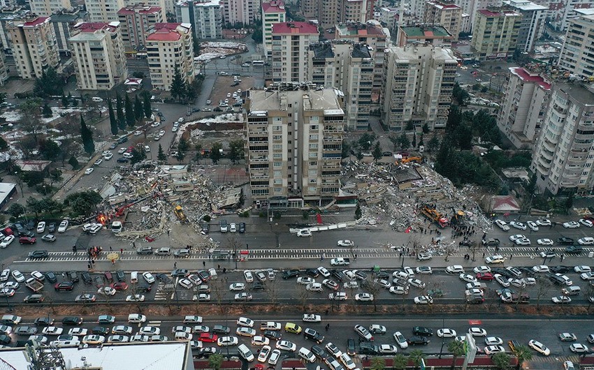 Kahramanmaraşdakı güclü zəlzələdən sonra 1 117 afterşok qeydə alınıb