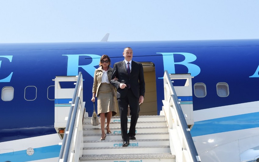 Президент Азербайджана Ильхам Алиев прибыл с рабочим визитом в Турцию