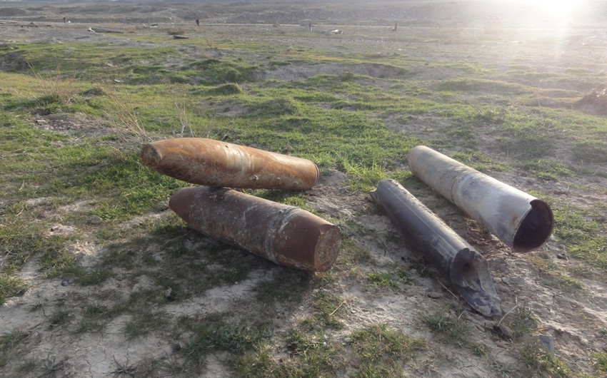 В Хызы обнаружено 151 единица невзорвавшихся боеприпасов