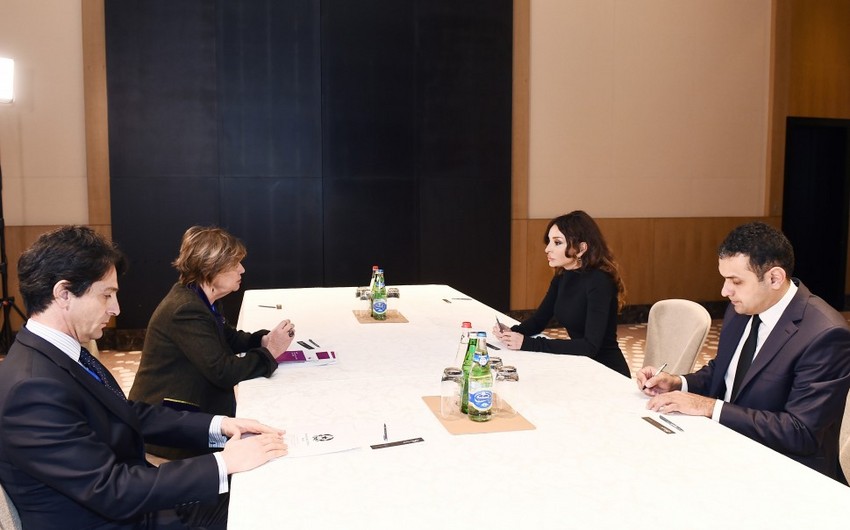 Первый вице-президент Азербайджана встретилась с вице-президентом Сената Италии