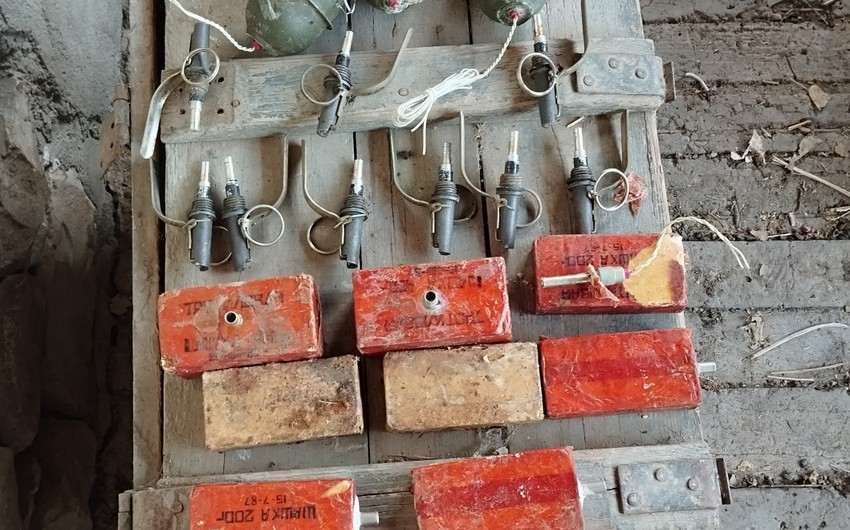 На ферме в Ходжавенде обнаружено большое количество взрывных устройств