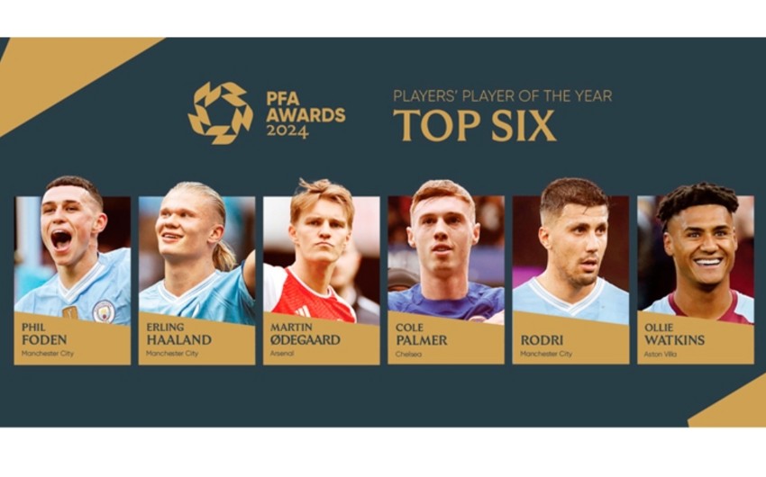 PFA announces best player nominees in England for 2023/2024 season