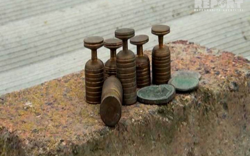 Goranboyda quyu qazıntısı zamanı qədim olduğu ehtimal edilən əşyalar tapılıb - FOTO