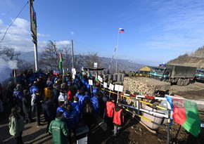 Protesters on Khankandi-Lachin road once again appeal to peaceful Armenians