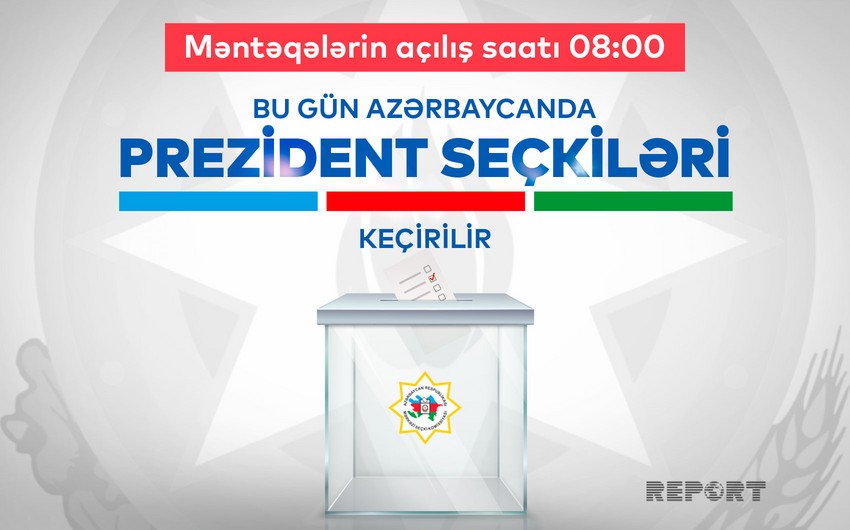 Azərbaycanda növbədənkənar prezident seçkiləri üzrə səsvermə başlayıb 