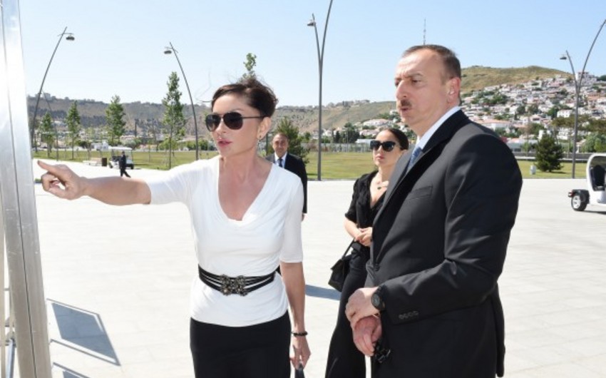 President Ilham Aliyev attended the opening of Bayil Boulevard - PHOTO