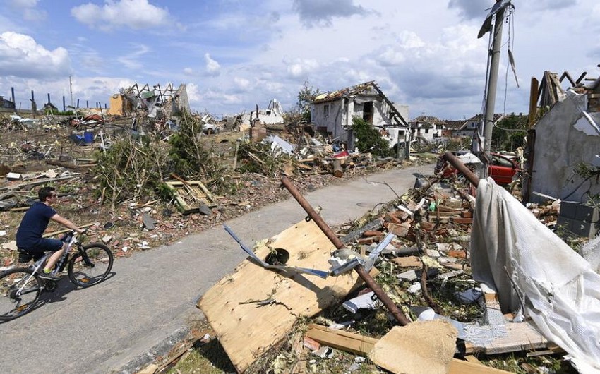В Чехии подсчитали сумму ущерба от торнадо на юго-востоке страны