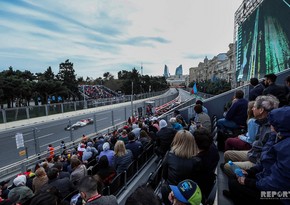 Tribunes installed for Formula 1 Azerbaijan Grand Prix