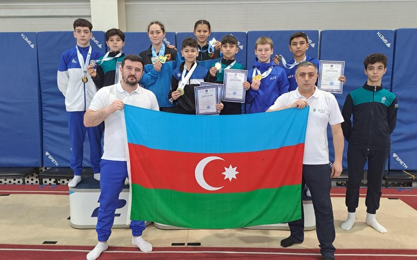 Azərbaycan gimnastları Qazaxıstanda keçirilən turnirdə 6 medal qazanıblar