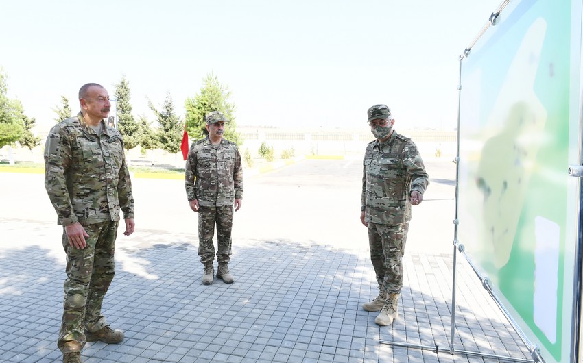 Ilham Aliyev visits new military camp of Air Force