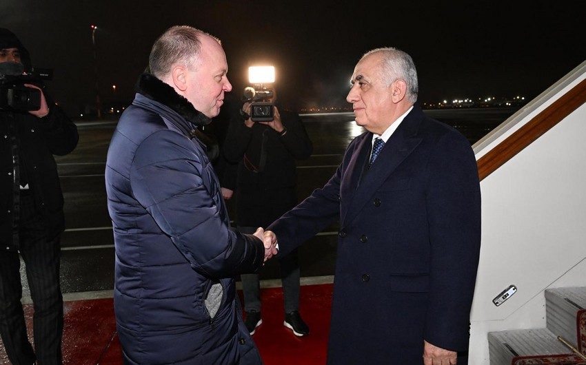 Prime Minister Ali Asadov on working visit to Russia