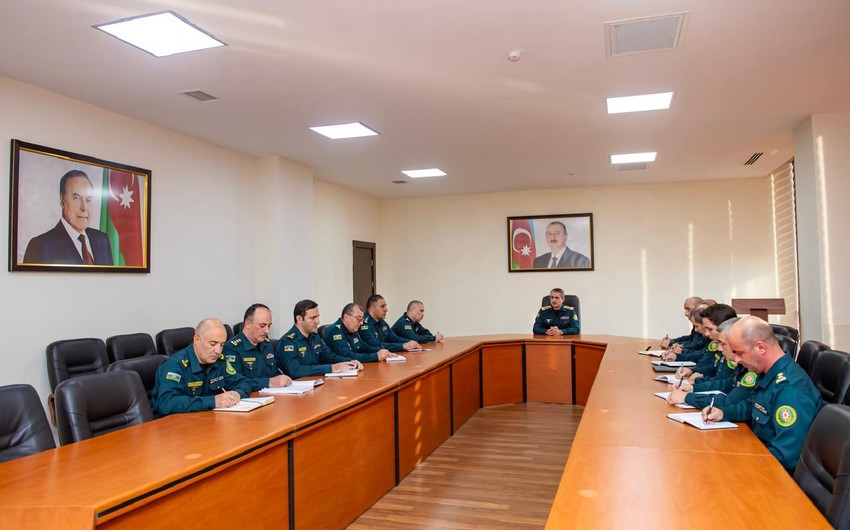 Azerbaijan's border service holds staff meeting ahead of COP29