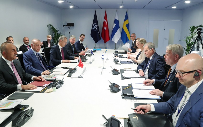 Türkiyə, İsveç və Finlandiyanın NATO-ya üzvlüyü ilə bağlı görüş avqustun 26-da keçiriləcək