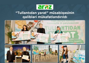 “Araz” supermarketlər şəbəkəsinin “Tullantıdan yarat” müsabiqəsinin qalibləri mükafatlandırılıb