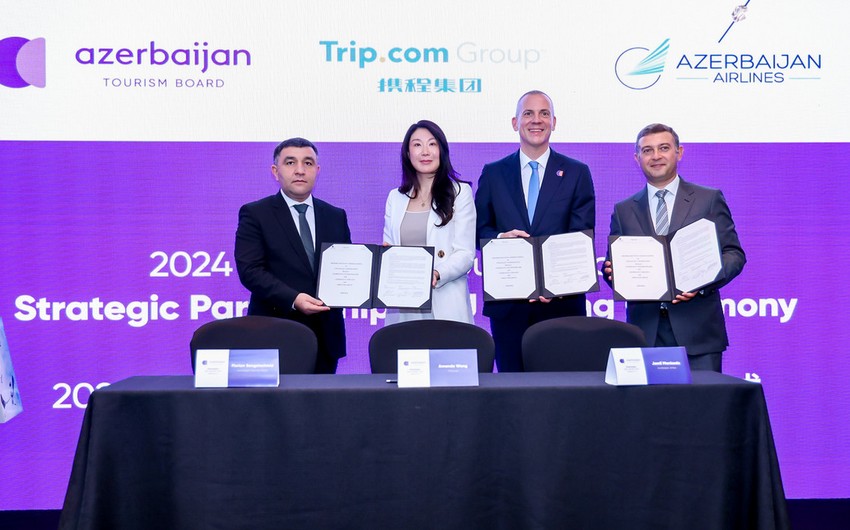 AZAL, Бюро по туризму и Trip.com Group подписали меморандум для продвижения Азербайджана на туристическом рынке Китая