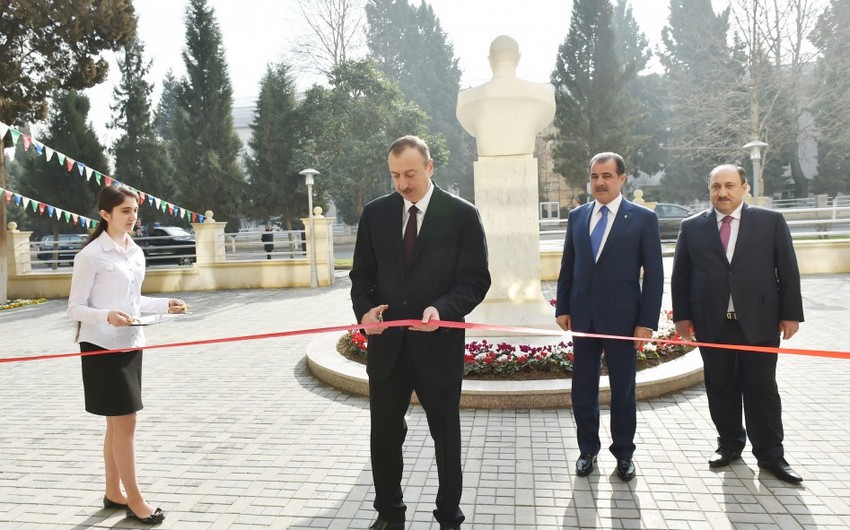 Azerbaijani President reviews orphanage, school and hospital in Ganja after major overhaul