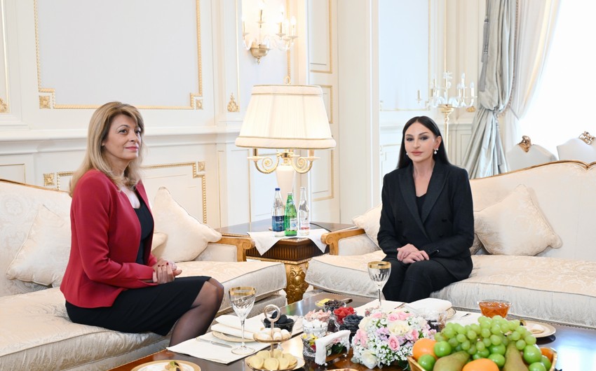 First ladies of Azerbaijan, Bulgaria hold meeting