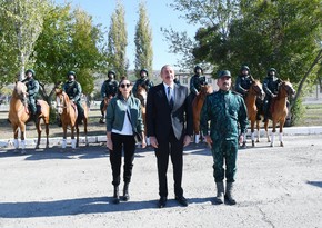 Supreme Commander-in-Chief Ilham Aliyev inaugurates new military unit in Gubadli
