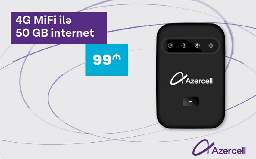 Azercelldən 4G MiFi ilə daha sürətli internet bağlantısı! 