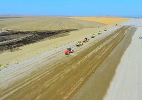 Распространены кадры строительства автодороги Горадиз-Джабраил-Зангилан-Агбенд