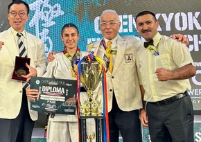 Azerbaijani karate fighter triumphs at European Championship in Romania