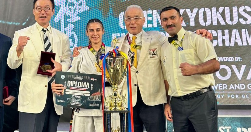 Azerbaijani karate fighter triumphs at European Championship in Romania