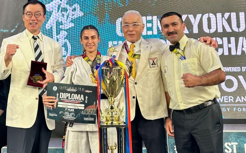 Azerbaijani karate fighter triumphs at European Championship in Romania