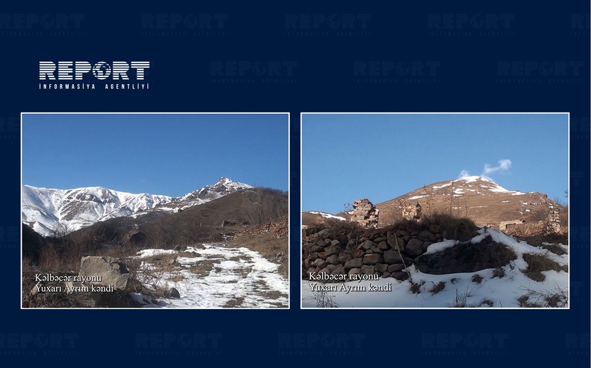 Footage of Yukhari Ayrim village of Kalbajar