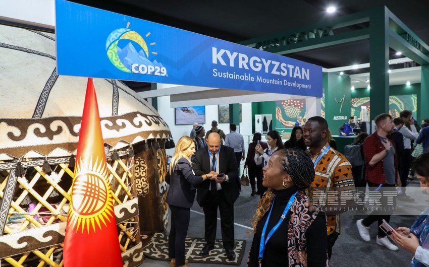 Pavilions of different countries presented at COP29