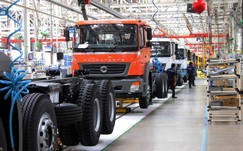 Азербайджан увеличил производство грузовых автомобилей в 2,2 раза