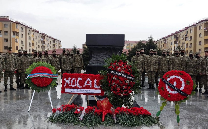 В Азербайджанской армии прошли мероприятия в связи с 30-й годовщиной геноцида в Ходжалы