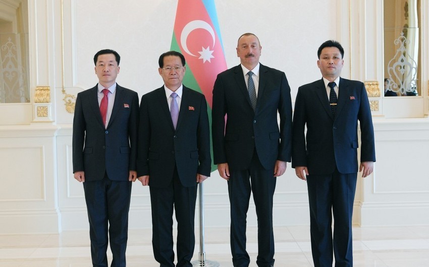 President Ilham Aliyev received credentials of incoming ambassador of Democratic People's Republic of Korea
