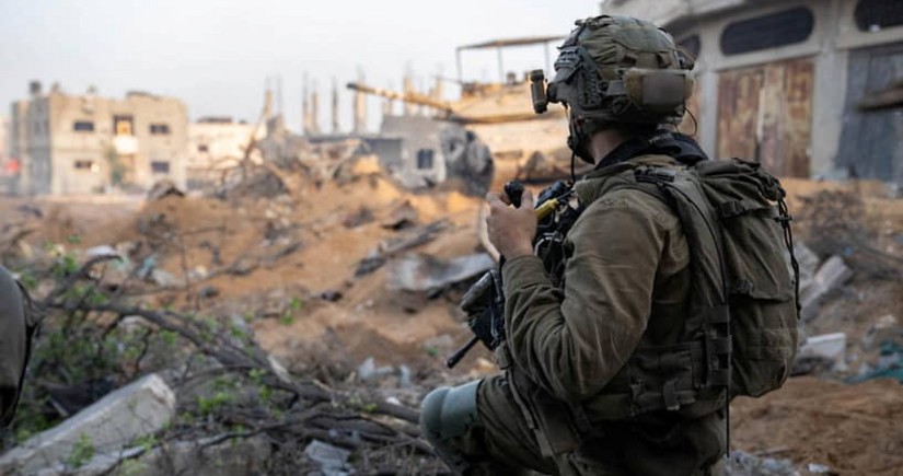 IDF strikes Hamas terrorists operating in HQ in Gaza Strip