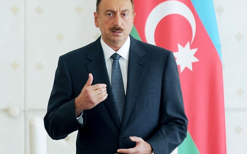 ​Президент Ильхам Алиев принял участие в открытии после реконструкции части Шеки-Гах автомобильной дороги Шеки-Гах-Загатала