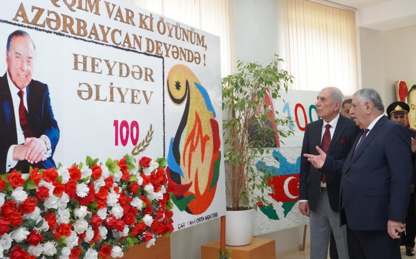 Zaqatalada Heydər Əliyevin 100 illik yubileyi qeyd olunub